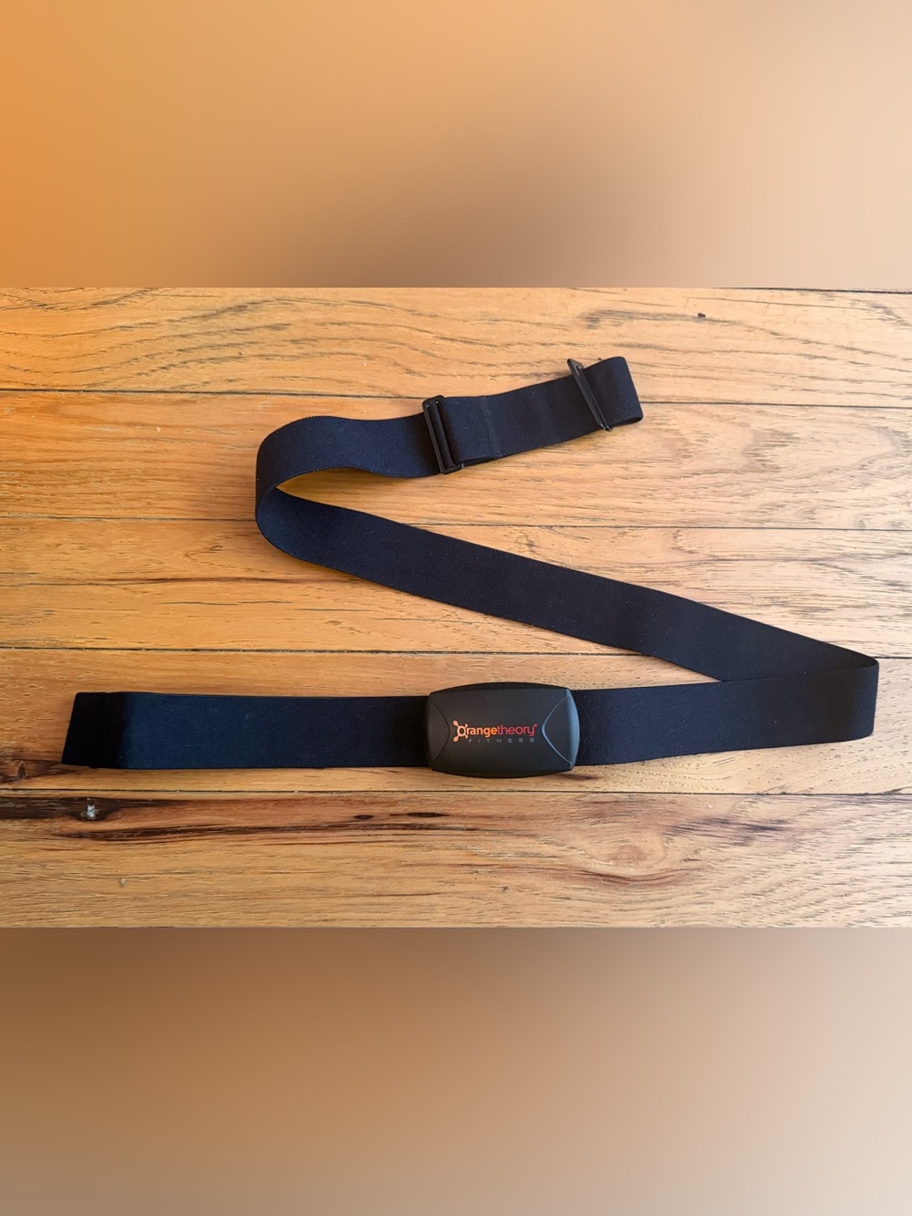 Orangetheory Black Chest Heart Rate Sensor with Orange Logo